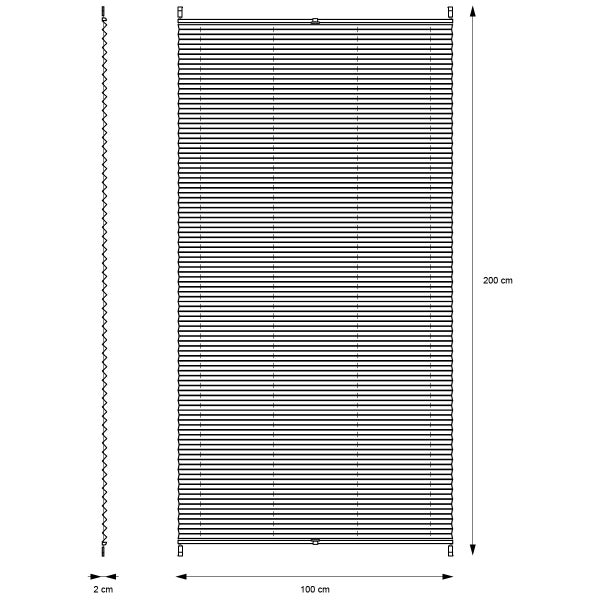 ECD Germany Plissee Klemmfix ohne Bohren 100x200 cm Bordeaux Blickdicht Sonnen- und Sichtschutz Faltrollo Jalousie mit Klemmträger für Fenster & Tür EasyFix Plisseerollo Lichtdurchlässig Fensterrollo