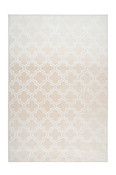 Kurzflor Teppich Blissique Creme Modern, Klassisch 120 x 170 cm