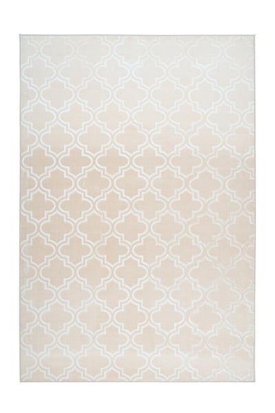 Kurzflor Teppich Blissique Creme Modern, Klassisch 80 x 150 cm