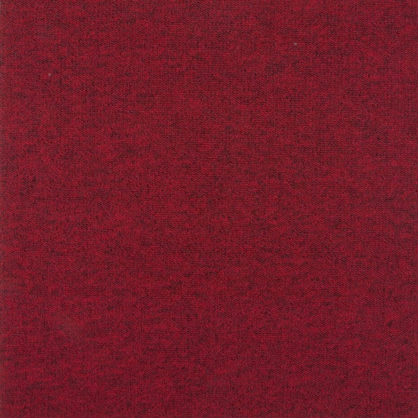 Selbstliegende Teppichfliesen rot Schlingenteppich als Fliesen in 50x50 cm für Arbeitszimmer und Büro Teppichboden Fliesen als Schlingenware