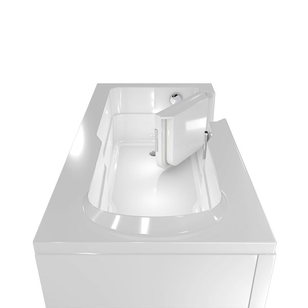 Badewanne mit Drehtür für einfachen Zugang