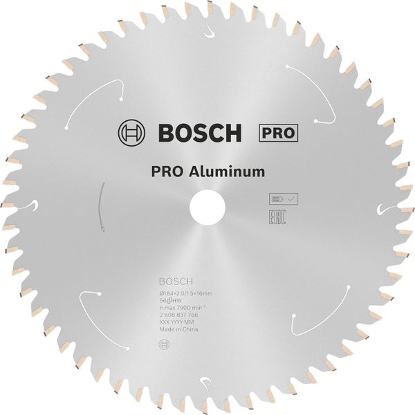 Bosch PRO Aluminium cordless Blatt für Kreissägen 184 x 2 x 16 mm - 2608837766