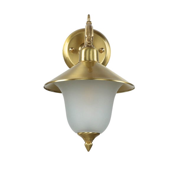 Wandleuchte mit Glasschirm