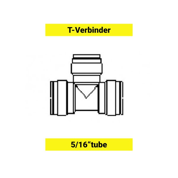 T - Verbinder für Schlauch 5/16