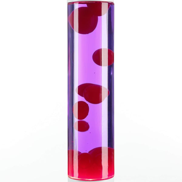 Dekorative Lavalampe mit Flüssigkeit und Wachs