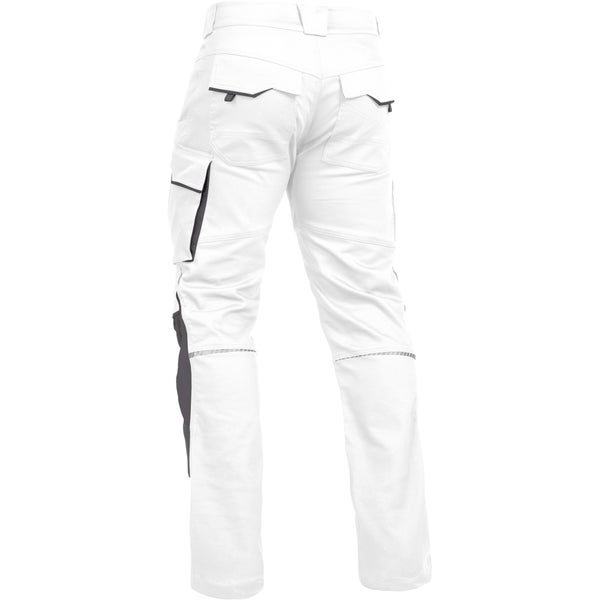 Leibwächter Arbeitshose Bundhose lang, weiß/grau Gr. 50 Herren