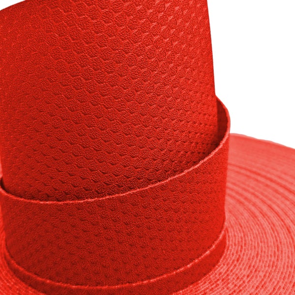 Strukturierte Tapete in Rollenform mit ausgeprägter Oberflächenprägung