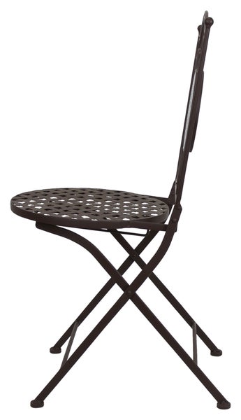 FRANK FLECHTWAREN | Mosaikstuhl Mare, METALL, ca. Ø 39 cm, Sitzhöhe 46 cm, GH 90 cm, Stückpreis, platzsparend zusammenklappbar