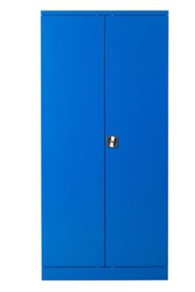 PROREGAL Stahlschrank Bee 4 Fachböden HxBxT 195 x 92 x 42 cm Pulverbeschichtetes Fachbodenmaterial Blau & Blau