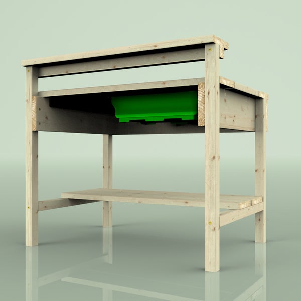 Runder Gummipuffer in Schwarz mit strukturierter Oberfläche und Loch in der Mitte.