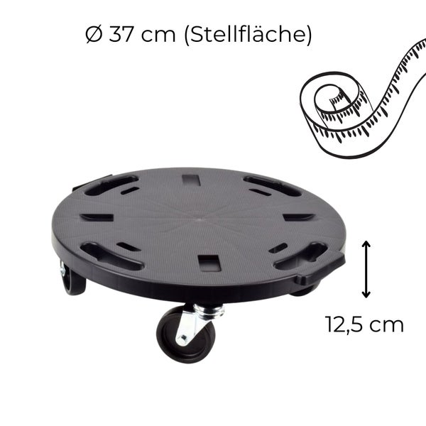 Transportroller Rollbrett Transportrollen Rollbrett Werkstatt Pflanzen Rollbretter Transport Möbelrollen flach Pflanzenroller rund Transporthilfe mit Rollen 40