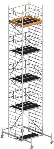 Layher Fahrgerüst mit mehreren Plattformen