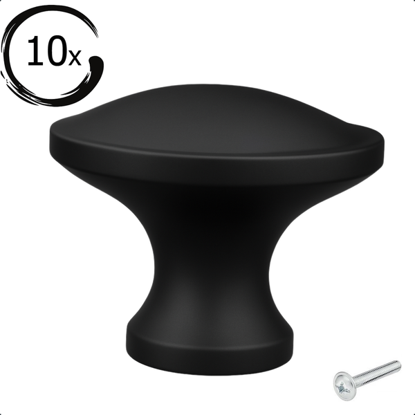 Zehnerpack Möbelknöpfe mit Schraube