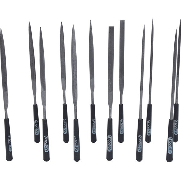 KS TOOLS Nadelfeilen-Satz mit Kunststoffheft 12tlg. - 140.3050