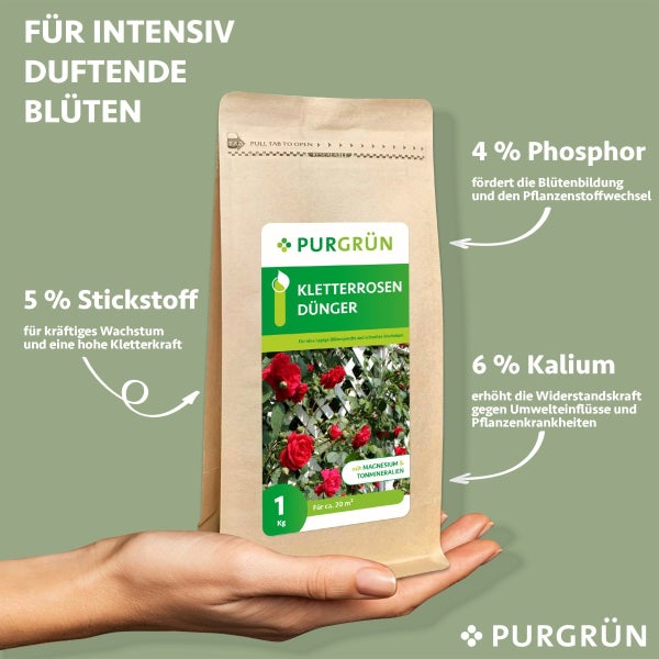 Purgrün Kletterrosen-Dünger 1 kg