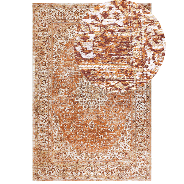 Teppich HAYAT Orange 200 x 300 cm Baumwolle