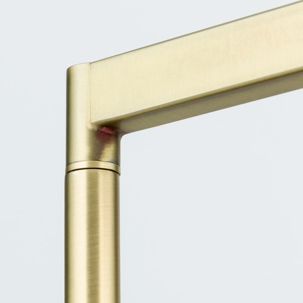 Detailansicht einer Metallrohrkonstruktion