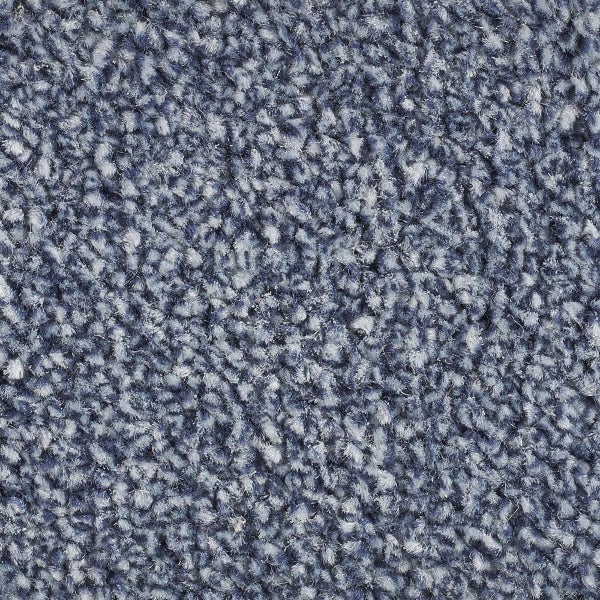 Velours Teppichboden blau für Treppenstufen und Stuhlrollen im Wohnbereich Auslegware 500 cm Breite (Meterware)