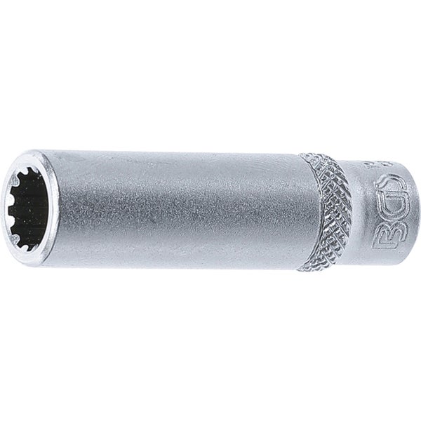 BGS Steckschlüssel-Einsatz Gear Lock tief Antrieb Innenvierkant 6,3 mm (1/4) SW 8 mm - 10158