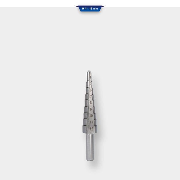 Stufenbohrer mit einem Durchmesser von 4 bis 12 Millimeter