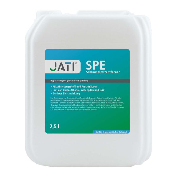 Jati Schimmelpilzentferner in einer 2,5 Liter Flasche für die Entfernung von Schimmelpilzen
