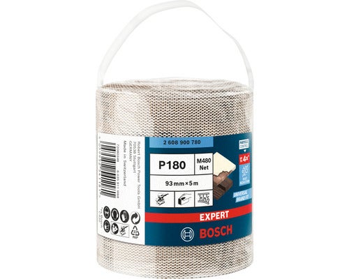 Bosch Expert Schleifgitterrolle, Körnung P180, 93 mm x 5 m