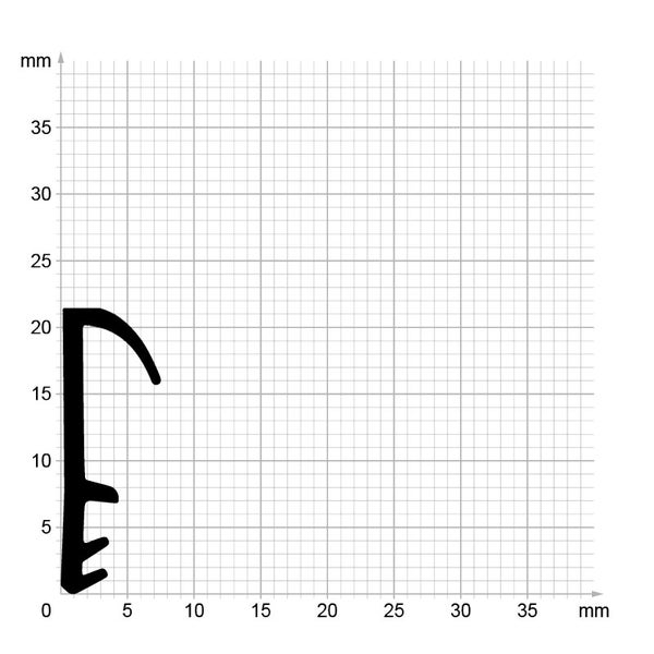 DIWARO. | Flügelfalzdichtung FF112 | braun | 5 Meter