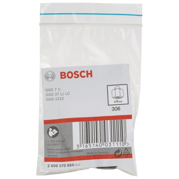 Bosch Spannzange mit Spannmutter, 6 mm, für Bosch-Geradschleifer - 2608570084