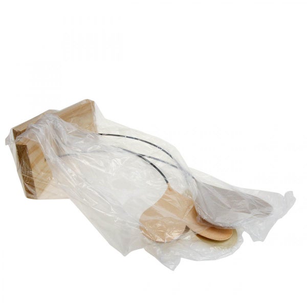 Verpacktes Kaminbesteck mit Halterung