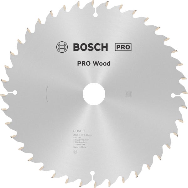 Bosch PRO Wood Kreissägeblatt 250 x 3,2 x 30 mm - 2608640643