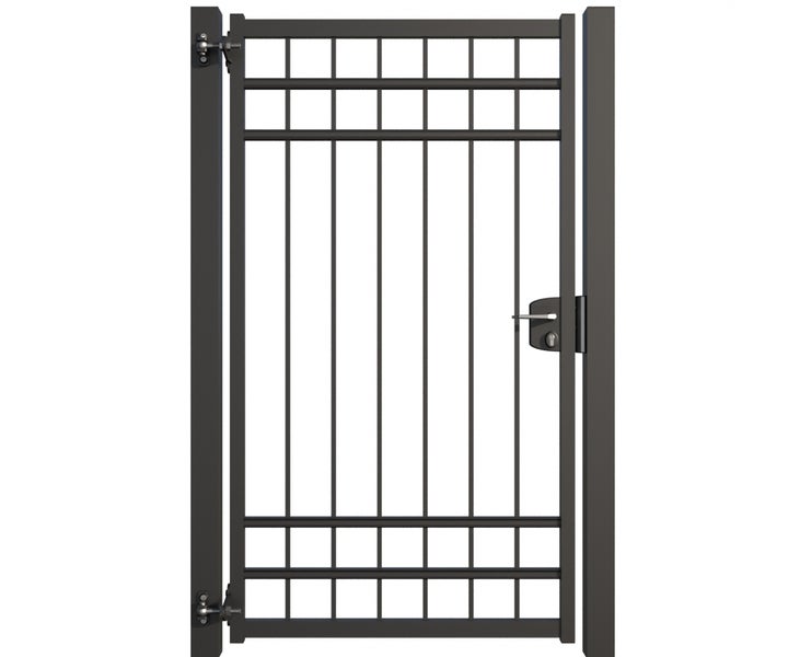 Metall Gartentür mit Schloss