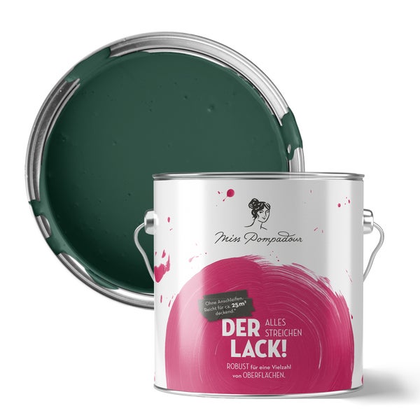 Farbeimer von Miss Pompadour mit geöffnetem Deckel