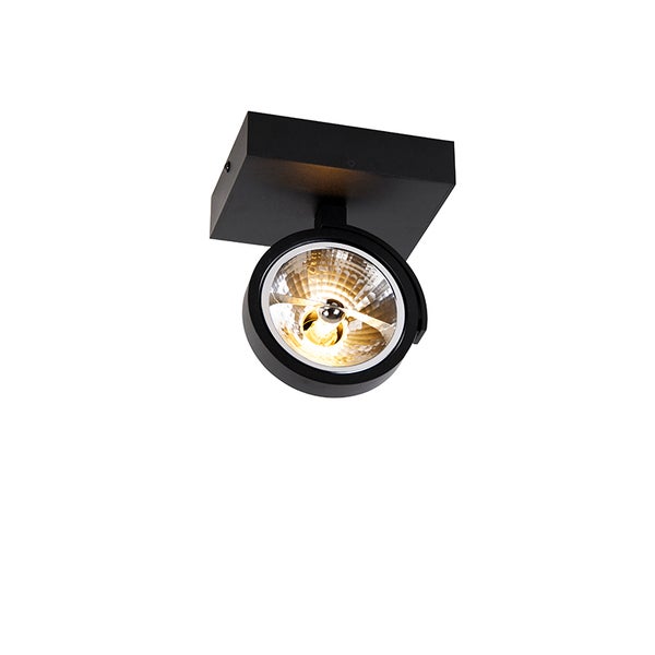 Schwarzer Deckenstrahler für den Innenbereich