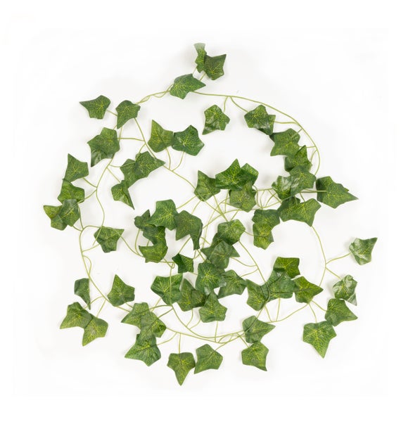 Künstliche Efeu-Girlande mit grünen Blättern aus Kunststoff für Dekorationen.
