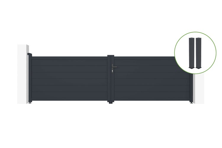 Quadratisches Zierkissen aus recyceltem Polyester mit Global Recycled Standard Siegel