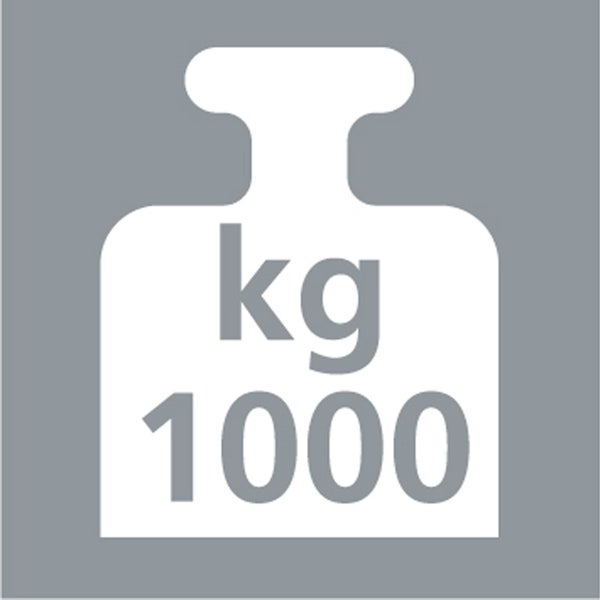 Symbol für eine maximale Traglast von 1000 kg