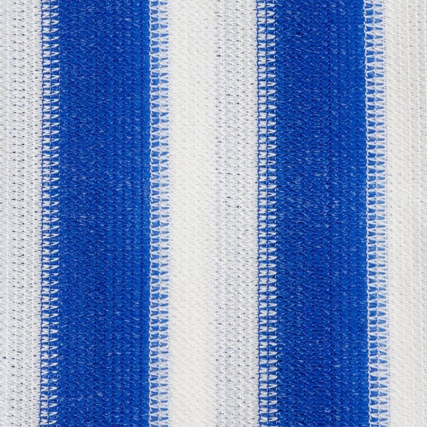 FLOORDIREKT Balkonsichtschutz - Blau-Weiß gestreift - Witterungsbeständig - 90 x 500 cm