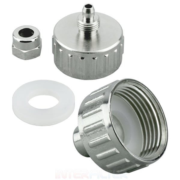 Metall Schlauchanschluss Adapter Set mit Dichtung für Armaturen
