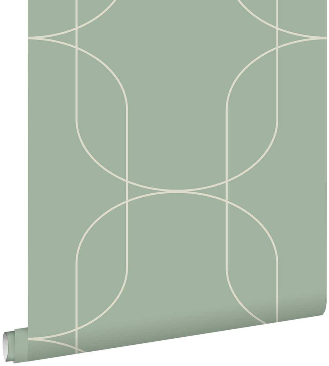 ESTAhome Tapete geometrische Formen Mintgrün - 50 x 900 cm - 139650