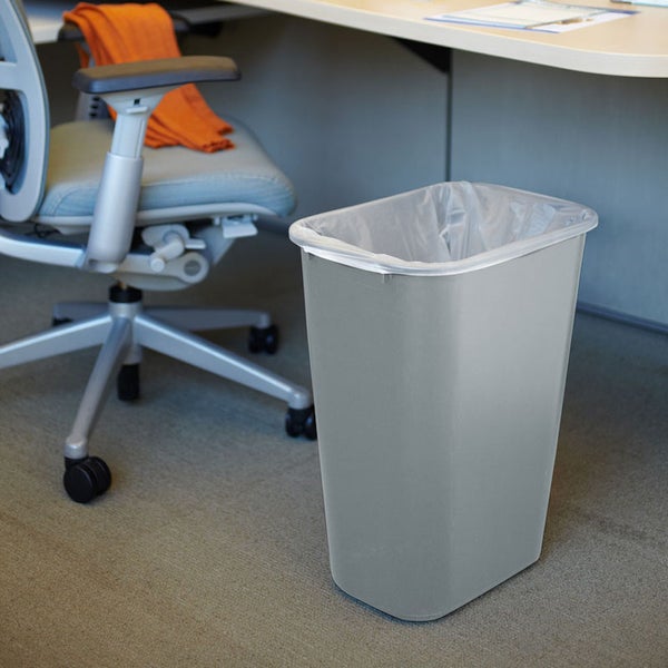 PROREGAL Rubbermaid Rechteckiger Abfallbehälter 39 Liter HxBxT 50,5 x 27,9 x 38,7 cm Polyethylen Grau
