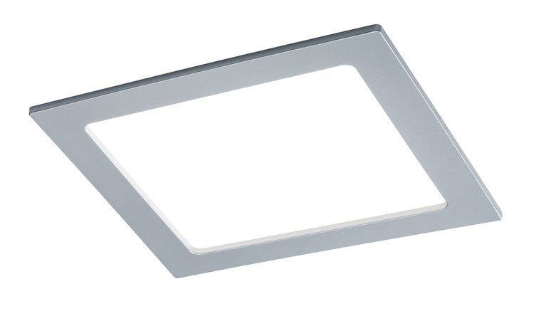 LED Einbaupanel IP44 eckig 220x220mm 16,5W 1450lm 4000K Chrom matt