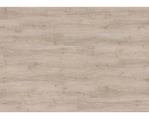 Helle Laminatbodenoberfläche mit Holzmaserung.