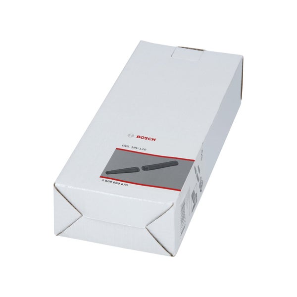 Bosch Logo. Verpackung für Bosch GBL 18V-120 Laubbläserdüse