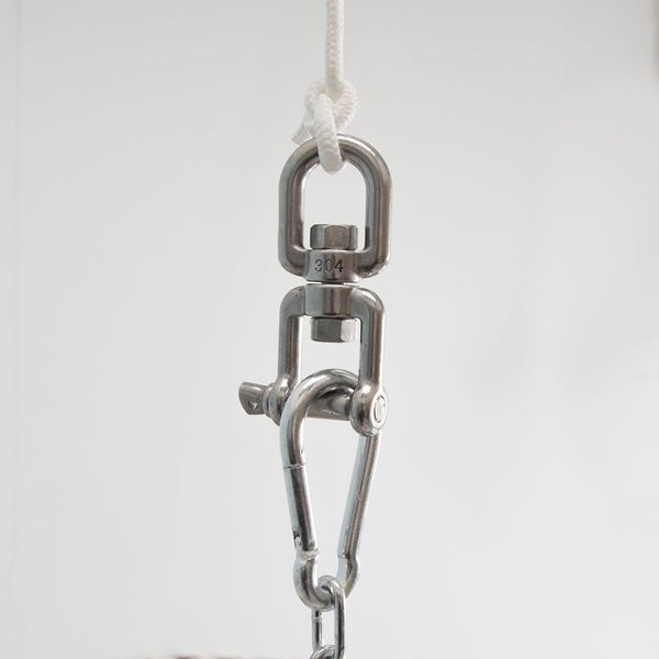 AMANKA 420kg Hängesessel Drehwirbel 10x125mm Edelstahl Swivel Hängestuhl Befestigung Boxsack Aufhängung Schraubgewinde