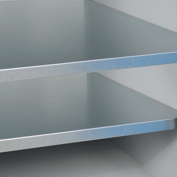 PROREGAL Werkbank Giant Rhino mit 4 Schubladen Regalfach 1 Tür HxBxT 84 x 170 x 60 cm Traglast 500 kg Lichtgrau Anthrazitgrau