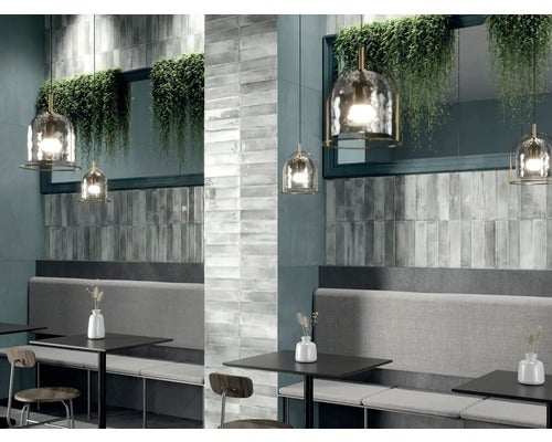Wand- und Bodenfliese Paint blue 60x120cm rektifiziert