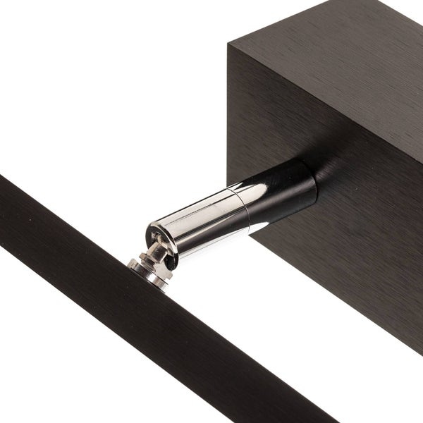 quitani LED Wandleuchte, Wandlampe Innen Tolu (Modern) in Schwarz aus Aluminium (1 flammig ) - Wandstrahler Wandbeleuchtung Schlafzimmer / Wohnzimmer Wohnzimmerleuchte