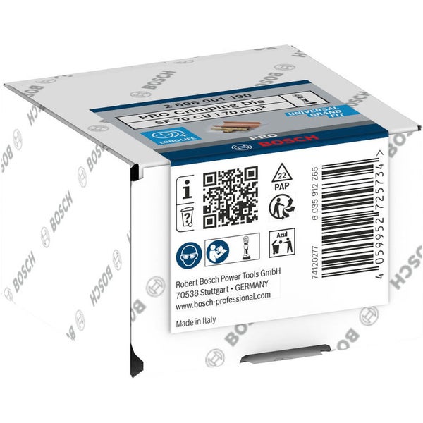 Verpackung einer Bosch PRO Crimpzange SF 70 CU 70 mm²