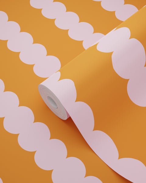 Tapetenrolle mit Wolkenmuster