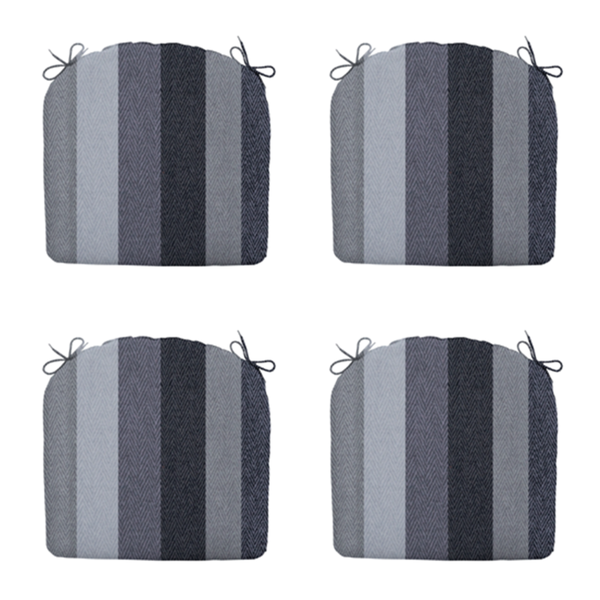 Sitzkissen Victoria grau - ca. 46x48 cm - 4er-Set